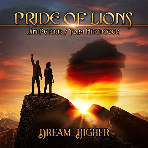 CD cover: two figures silhouetted against a sunset with a lion shape.