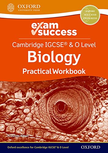 Biology practical workbook cover with a close-up of a reptile eye.