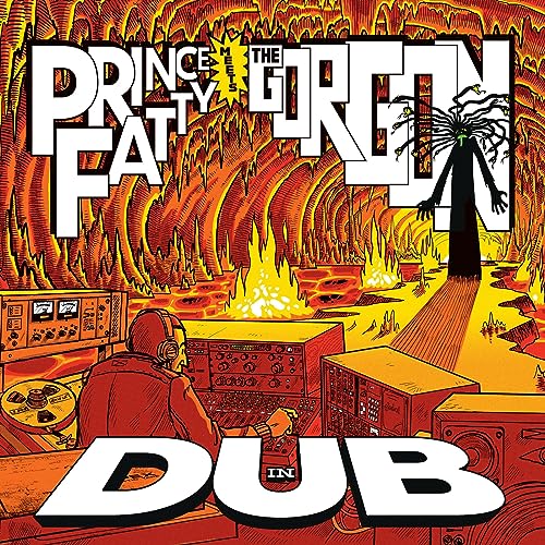Album cover: Prince Fatty Meets The Gorgon, illustration of a sound system and Medusa.