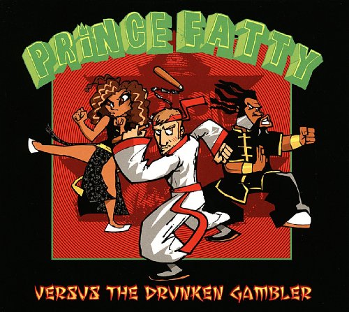 Cartoon album cover for Prince Fatty featuring fighting figures.