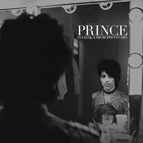 Black and white album cover featuring Prince reflected in a mirror.