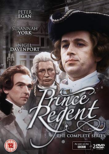 DVD cover for Prince Regent featuring three men in 18th-century period costume and wigs.