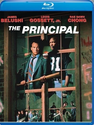The Principal" Blu-ray cover featuring James Belushi and Louis Gossett Jr.