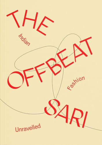 Book cover with red text reading "The Offbeat Sari" and Indian fashion.