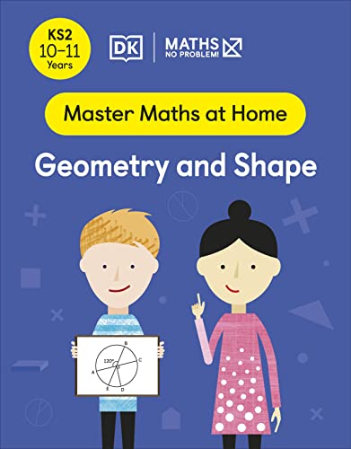 “Maths No Problem” Geometry and Shape A textbook cover with children and shapes.