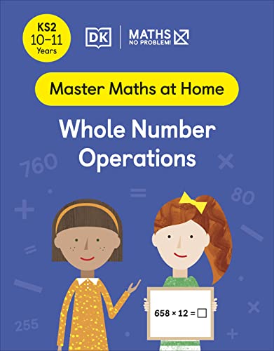 Book cover: "Maths No Problem Whole Number Operations" with children and equations.