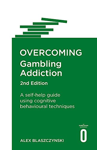 Green book cover with white text: "Overcoming Gambling Addiction, 2nd Edition.