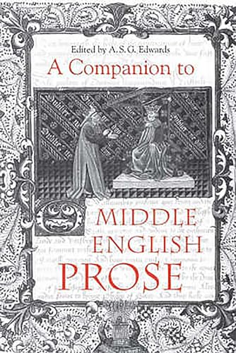 Book cover: “A Companion to Middle English Prose” with illuminated border.