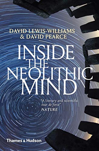 Book cover: “Inside the Neolithic Mind” with swirling blue and grey design.