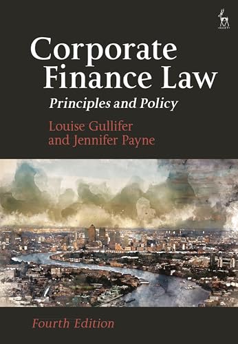 Book cover of Corporate Finance Law: Principles and Policy, featuring a London skyline illustration.