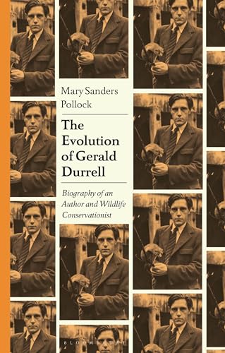 Book cover featuring repeated portraits of Gerald Durrell and title details.