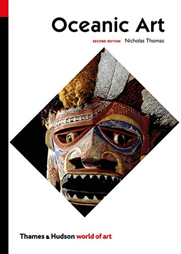 Book cover featuring a colorful, patterned Oceanic mask angled on black.