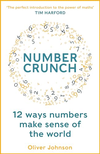Book cover: "Numbercrunch" with colorful numbers and text details.