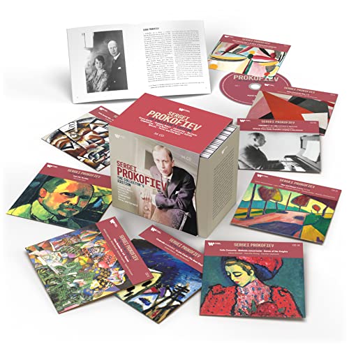 Prokofiev CD collection box set with portraits and artwork imagery.