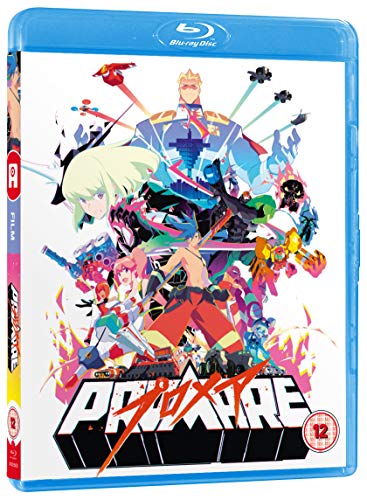 Promare Blu-ray cover featuring anime characters with fiery effects.