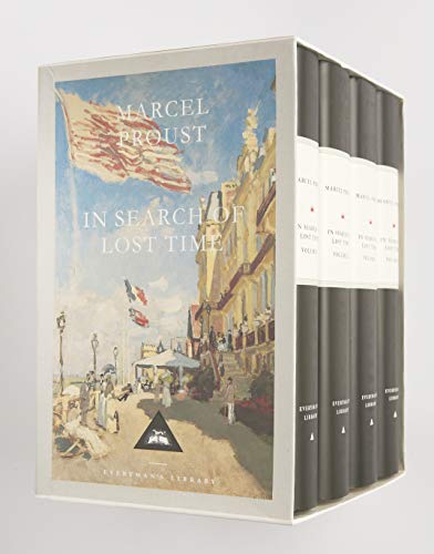 A four-volume boxed set of Marcel Proust's In Search of Lost Time.