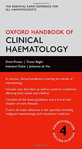 Cover of "Oxford Handbook of Clinical Haematology," fourth edition.
