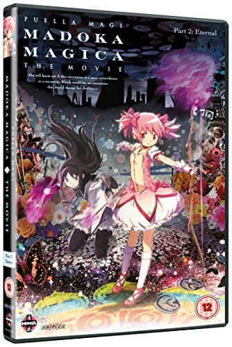DVD cover for Puella Magi Madoka Magica The Movie Part 2 featuring two anime girls.