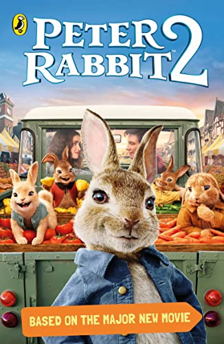 Peter Rabbit 2 novelisation cover with rabbits and a green truck.