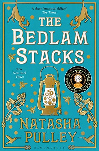 Book cover: teal background, gold text, lantern, and monkey illustrations.