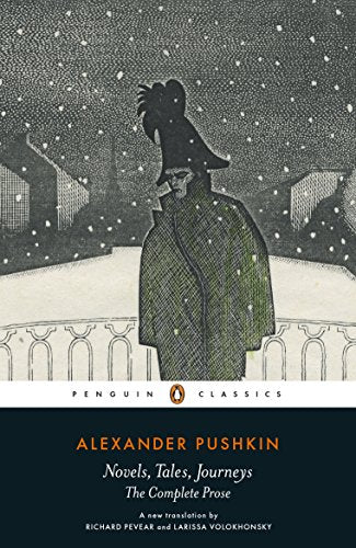 Book cover: illustrated man in a coat, snow, Penguin Classics edition.