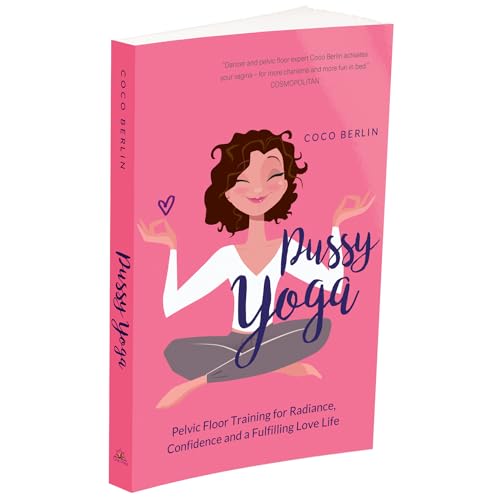 Pink book cover with illustration of a woman in a yoga pose.