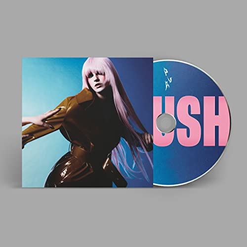 CD cover for Pva’s “Blush” featuring a woman with long pink hair.
