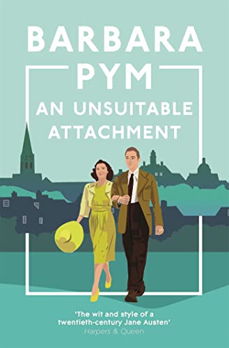 Book cover: couple walking toward a cityscape, teal and yellow tones.