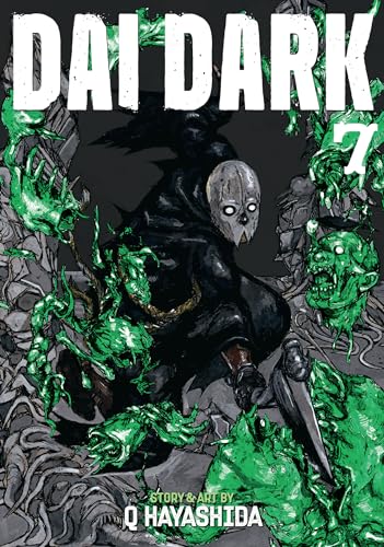 Manga cover: hooded figure with glowing green tendrils and monstrous faces.