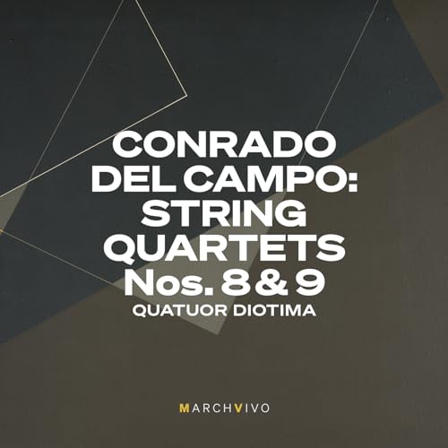 CD cover for Conrado Del Campo string quartets by Quatuor Diotima.