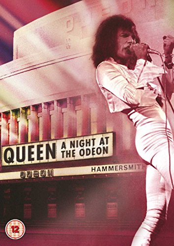 Freddie Mercury performing onstage at the Odeon Hammersmith, DVD cover.