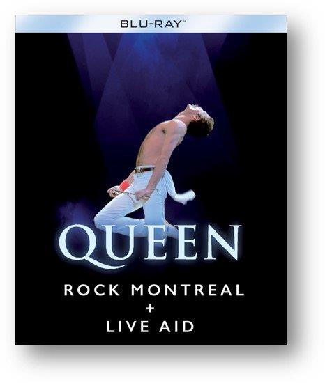 Queen Rock Montreal Blu-ray cover featuring Freddie Mercury performing.