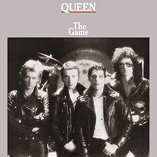 Black and white cover art of the band Queen for the album The Game.