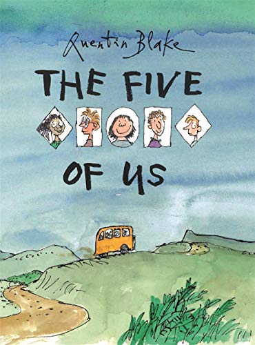 Book cover: "The Five of Us" by Quentin Blake, with illustrated faces.
