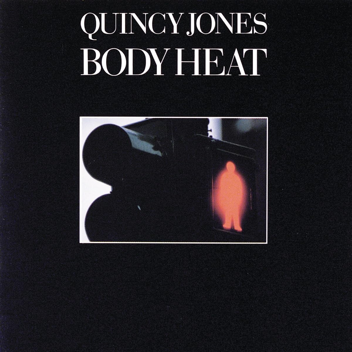 Quincy Jones "Body Heat" CD cover with silhouetted figures and red light.