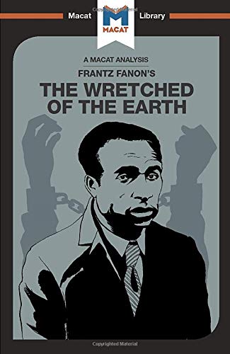 Book cover featuring Frantz Fanon with shackled hands against a grey and black background.