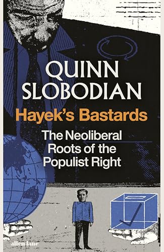 Book cover with a stylized illustration of a man, a globe, and a ballot box.