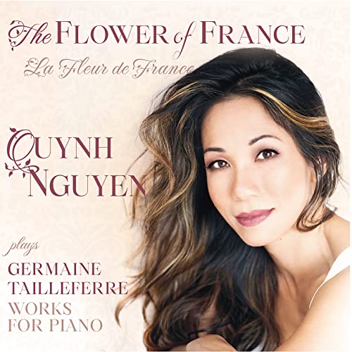CD cover featuring pianist Quynh Nguyen and floral design.
