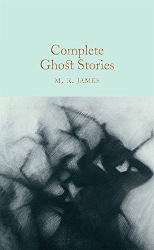 Book cover titled Complete Ghost Stories by M. R. James with abstract charcoal illustration.