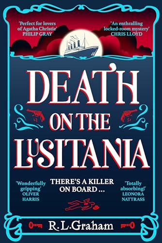Book cover: "Death on the Lusitania" with a ship and red accents.