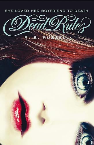 Book cover: close-up of a woman with red lips and intense eyes.