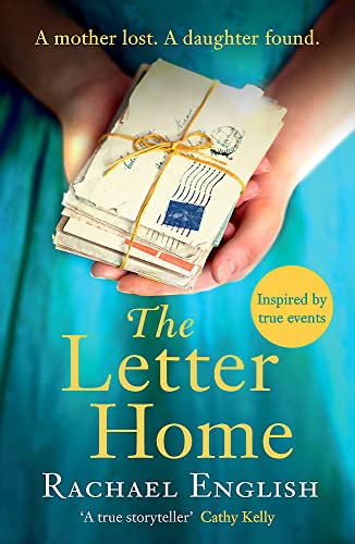 Book cover: hands holding a stack of tied letters, titled "The Letter Home".