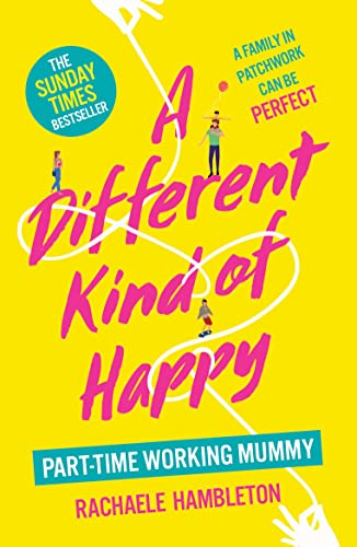Yellow book cover with pink title and illustrated family figures.