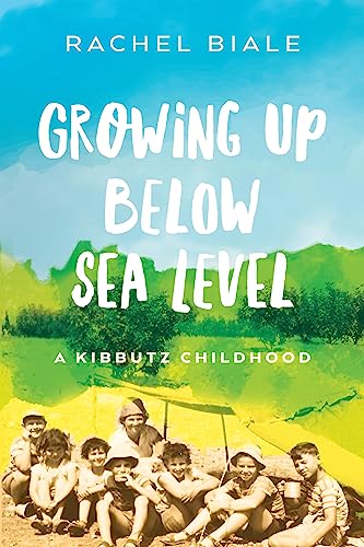 Book cover: "Growing Up Below Sea Level" with children in a field.