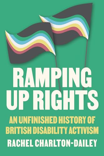 Book cover featuring two flags with wavy colored stripes on a green background.
