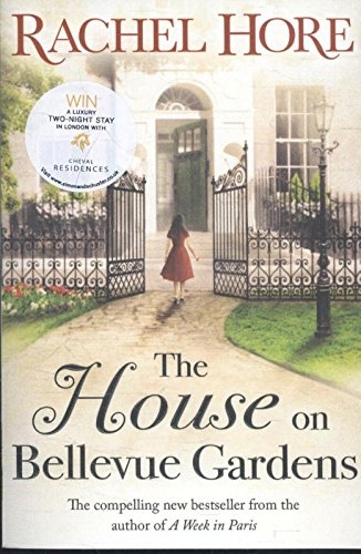 Book cover: woman in red at ornate garden gate.