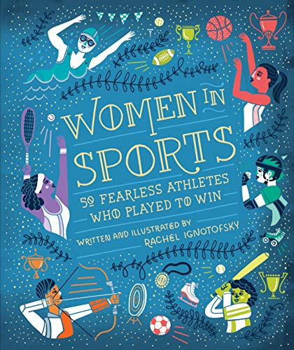 Book cover depicting diverse women athletes in various sports, illustrated style.