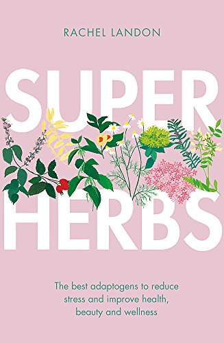 Book cover with title "Superherbs" and illustrations of various plants.