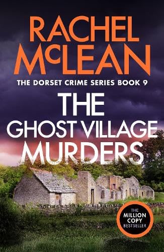 Book cover for The Ghost Village Murders by Rachel McLean featuring stone ruins.