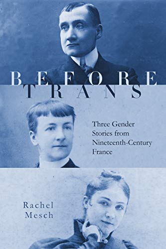 Book cover with portraits of three people and the title "Before Trans.